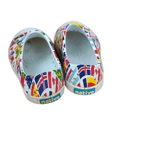 Kids Native Shoes Jefferson Flag‎ Print Slip-On Sneakers Size 6 - Picture 3 of 6